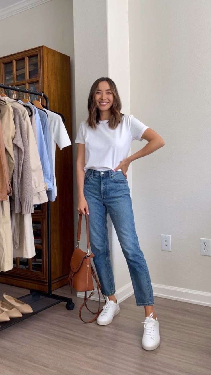 Looks com jeans reto
