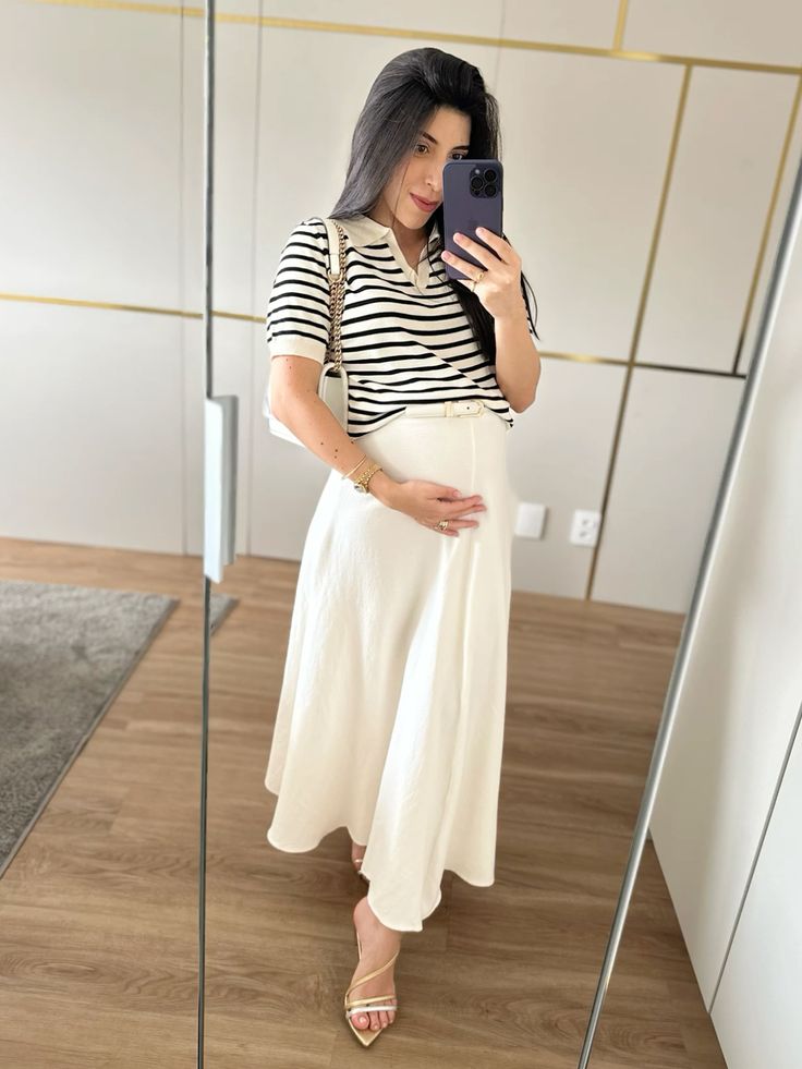 Looks para gestantes: dicas de moda para um estilo elegante e confortável