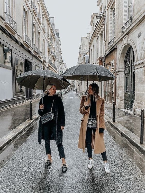 Looks estilosos para dias chuvosos