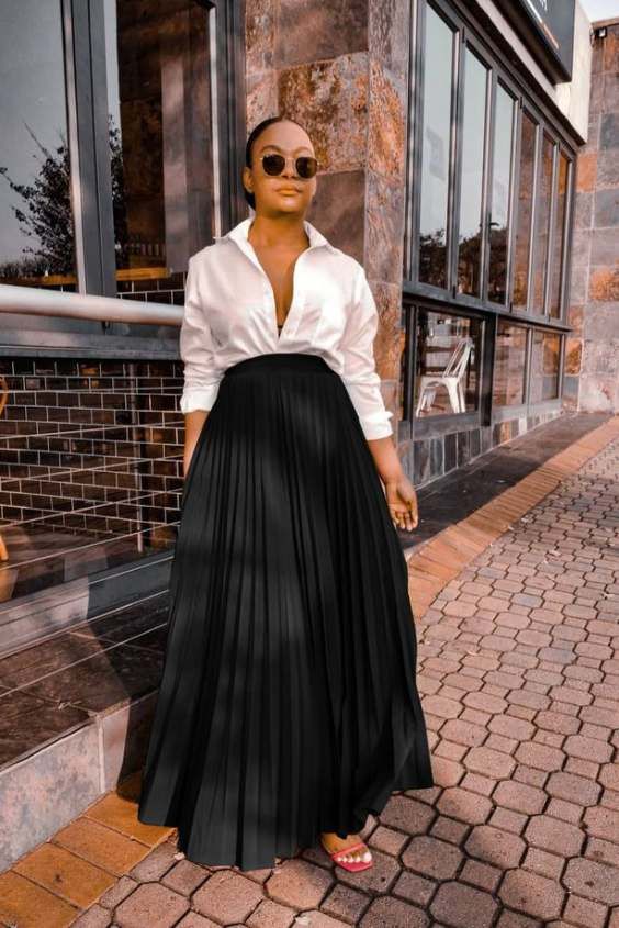 Look para ir para o culto